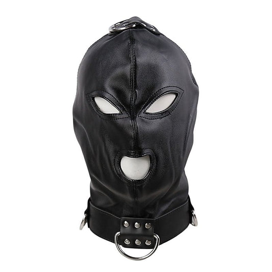 Gothic Black Bondage Play Hood by BDStyle