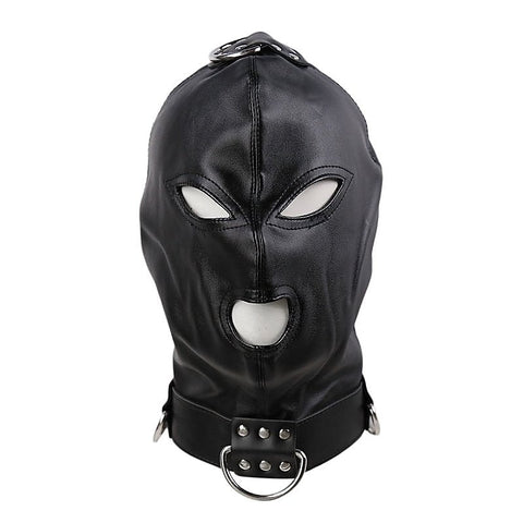 Gothic Black Bondage Play Hood by BDStyle