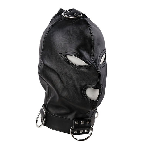 Gothic Black Bondage Play Hood by BDStyle