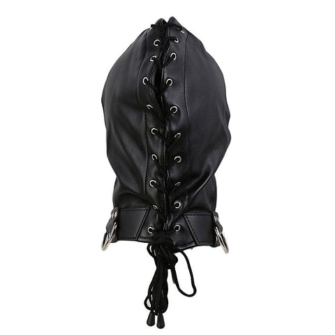 Gothic Black Bondage Play Hood by BDStyle