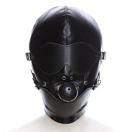 Bondage Mouth Gag Full Gimp Hood by BDStyle