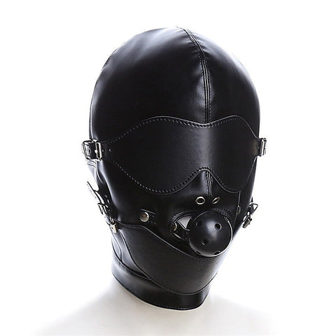 Bondage Mouth Gag Full Gimp Hood by BDStyle
