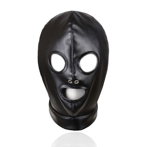 Mouth And Eye Open With Nostril Hole Bondage Hood by BDStyle