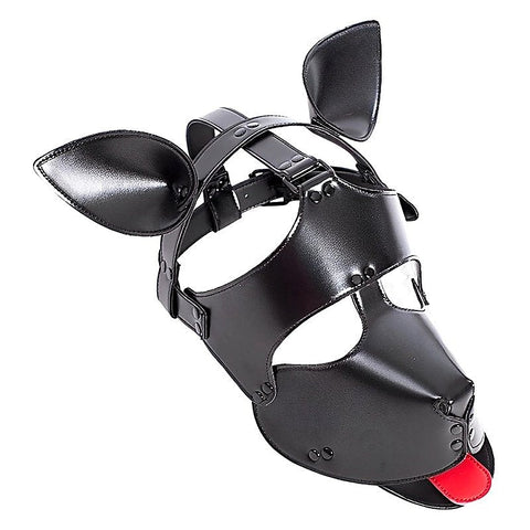 Vegan Leather Padded BDSM Play Dog Mask by BDStyle