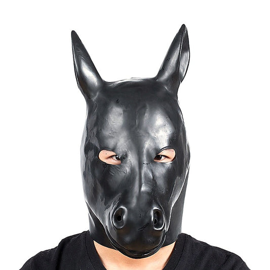 Latex Horse Head Bondage Hood by BDStyle