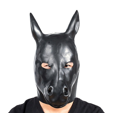 Latex Horse Head Bondage Hood by BDStyle