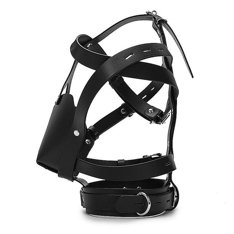 Adjustable Buckle Black Leather Harness by BDStyle