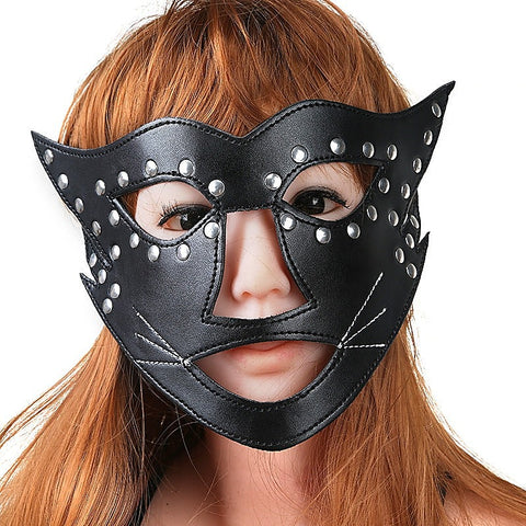 Cat Face Mask with Beard by BDStyle