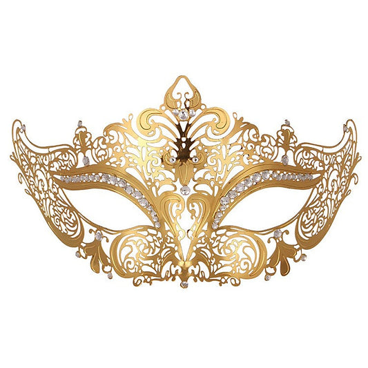 Golden Diamante Metal Mask by BDStyle
