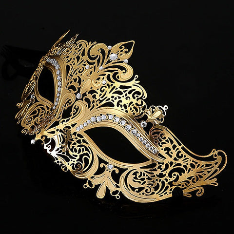 Golden Diamante Metal Mask by BDStyle