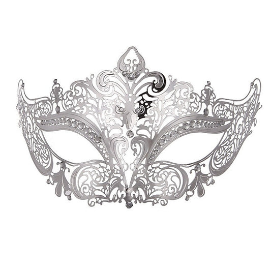 Silver Diamante Metal Mask by BDStyle