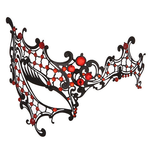 BDSM Play Rhinestone Metal Half Face Mask by BDStyle