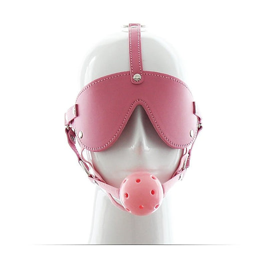 Blindfold With Breathable Ball Gag by BDStyle