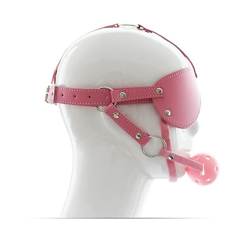 Blindfold With Breathable Ball Gag by BDStyle