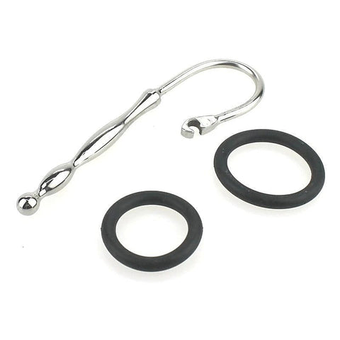 Wavey Quatro Penis Plug With Rubber Glans Ring by BDStyle