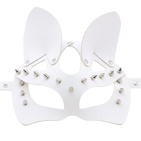 Faux Leather Rivet Spike Mask by BDStyle