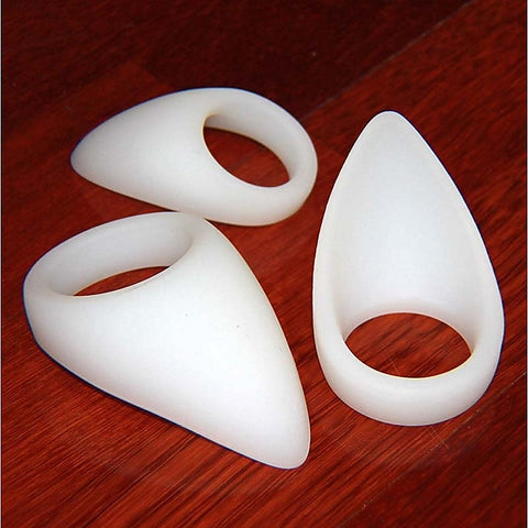 White Silicone Tear Drop Cock Ring by BDStyle
