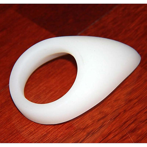 White Silicone Tear Drop Cock Ring by BDStyle