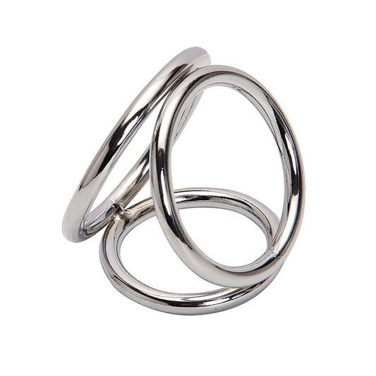 Triple Cock & Ball Divider Cock Ring by BDStyle