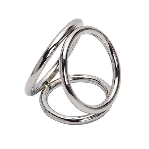 Triple Cock & Ball Divider Cock Ring by BDStyle