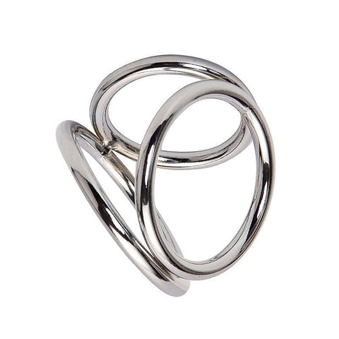 Triple Cock & Ball Divider Cock Ring by BDStyle