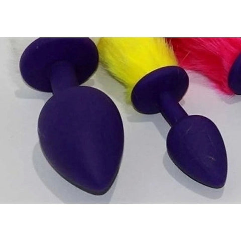 Rabbit Faux Tail Silicone Butt Plug Medium by BDStyle