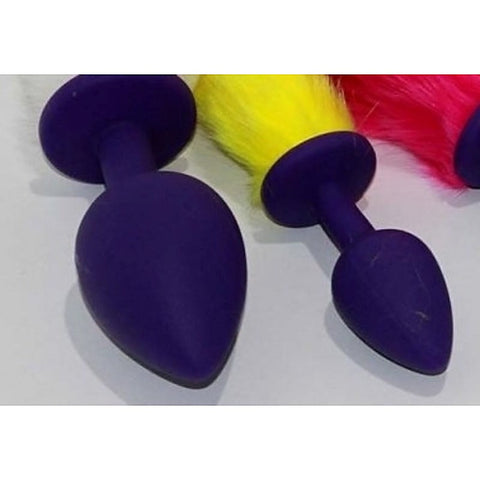 Rabbit Tail Silicone Butt Plug Large by BDStyle