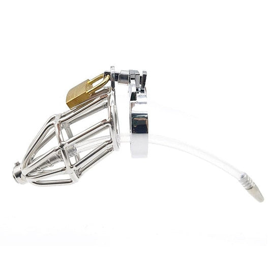 Cock Cage With Cum Through Catheter Tube by BDStyle