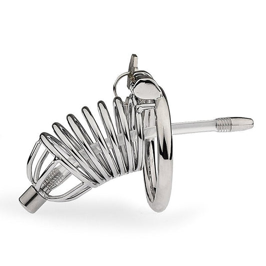 Hoop Cock Cage with Urethral Tube by BDStyle