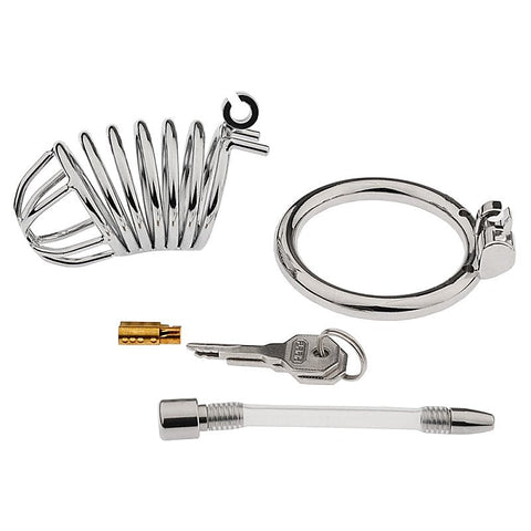 Hoop Cock Cage with Urethral Tube by BDStyle