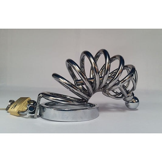 Seven Layers Asylum Cock Cage & Plug by BDStyle