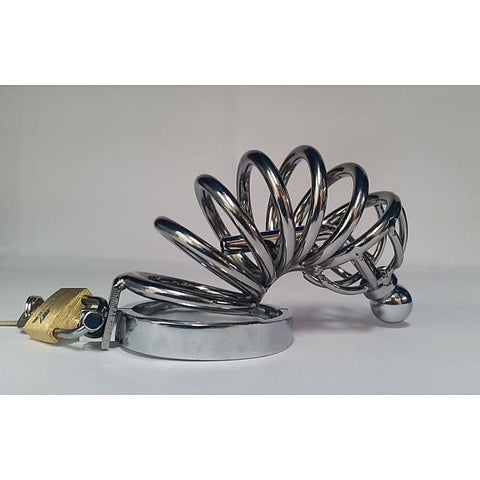 Seven Layers Asylum Cock Cage & Plug by BDStyle