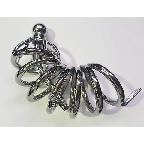 Seven Layers Asylum Cock Cage & Plug by BDStyle