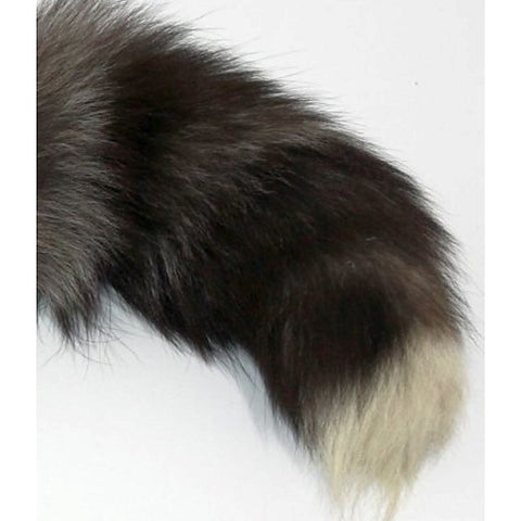 Faux Fox Tail Ribbed Gold Butt Plug Large by BDStyle