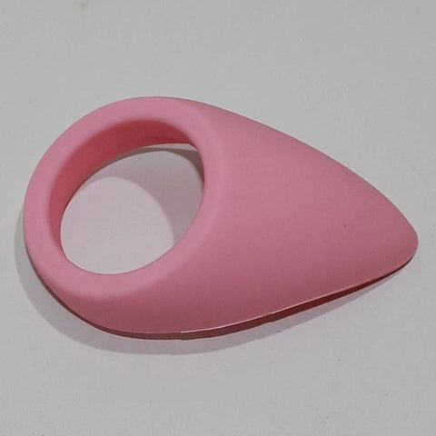 Pink Silicone Tear Drop Cock Ring by BDStyle