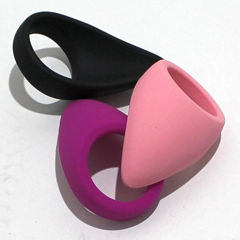 Pink Silicone Tear Drop Cock Ring by BDStyle
