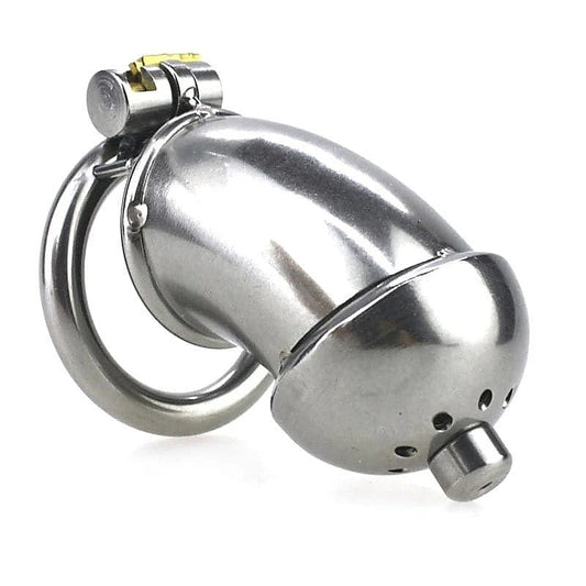 Built-in Lock Chastity Cage With Penis Plug by BDStyle