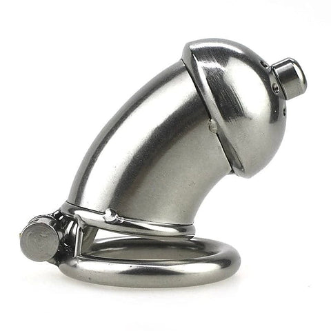 Built-in Lock Chastity Cage With Penis Plug by BDStyle
