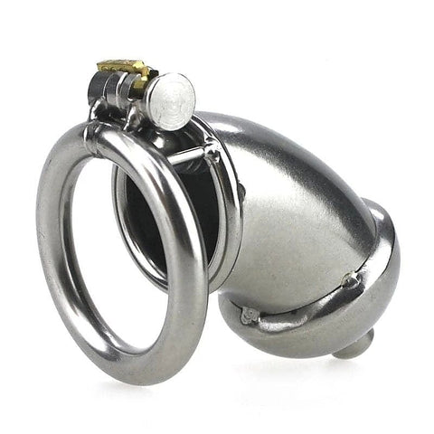 Built-in Lock Chastity Cage With Penis Plug by BDStyle