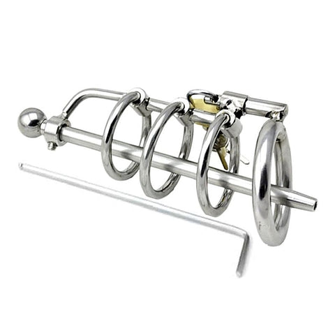 Locking Steel Chastity Plug by BDStyle