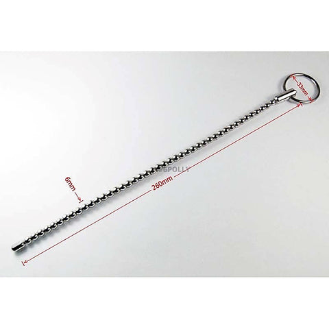 Long Shanks Beaded Urethral Sound by BDStyle