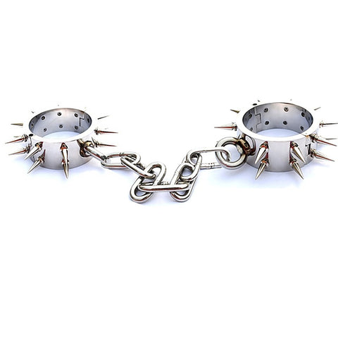 Spiked Steel Ankle Cuffs by BDStyle