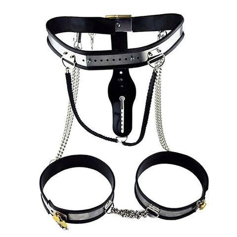 Chained Thigh High Chastity Belt & Cuffs by BDStyle