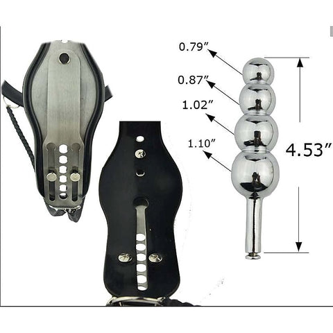 Female Steel Chastity Belt & Plug by BDStyle