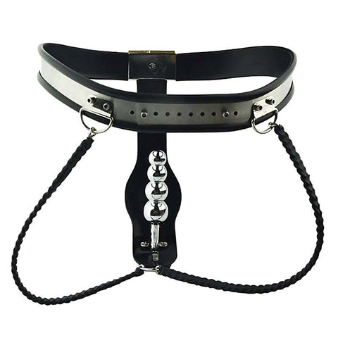 Female Steel Chastity Belt & Plug by BDStyle