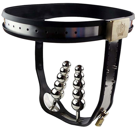 Dual Plug Female Chastity Belt by BDStyle