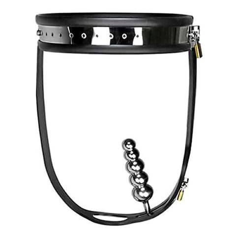 Steel Female Chastity Belt With Plug by BDStyle