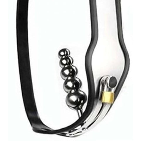 Steel Female Chastity Belt With Plug by BDStyle