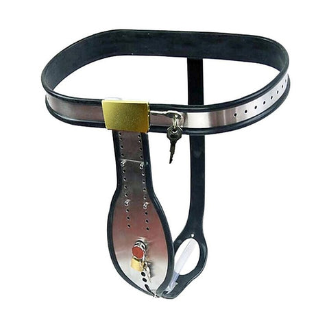 Trap Lock Steel Male Chastity Device by BDStyle
