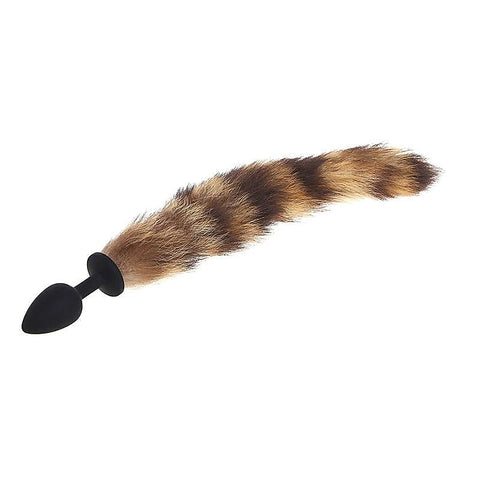 Silicone Butt Plug With Faux Fox Tail Small by BDStyle